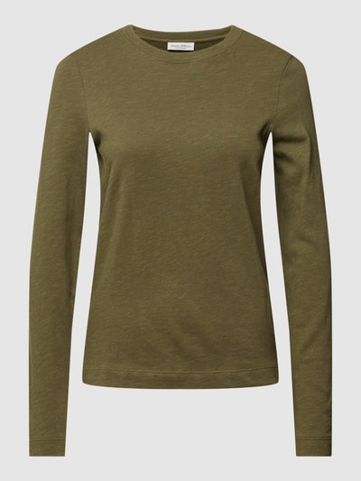 Marc O'Polo Longsleeve in melierter Optik Khaki 2