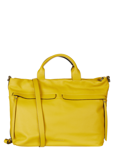 GIANNI CHIARINI Shopper van leer, model 'Duna' Geel - 2