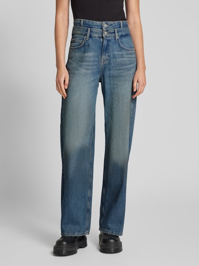 Only Wide Leg Jeans mit doppeltem Taillenbund Modell 'ESME-HOPE' Jeansblau 4