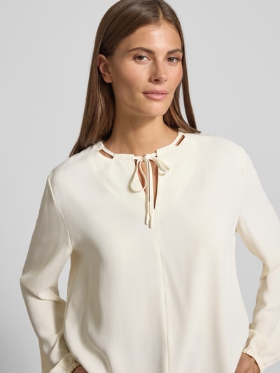 Marc Cain Blouseshirt met V-hals Ecru - 3