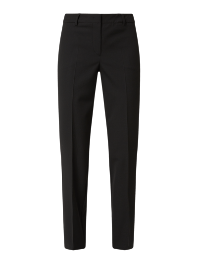 Montego Stoffen broek met persplooien Zwart - 2