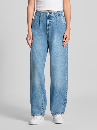 Only Loose Fit Jeans aus reiner Baumwolle Modell 'GIANNA' Hellblau 4