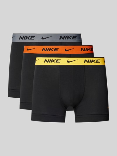 Nike Obcisłe bokserki z detalem z logo w zestawie 3 szt. Czarny 1