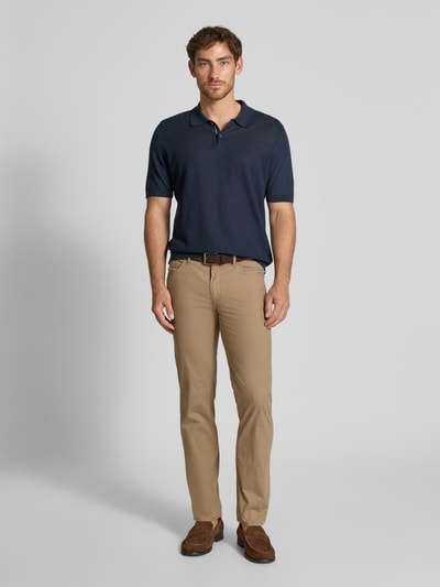 Brax Broek met achterzakken, model 'Cadiz' Camel - 1