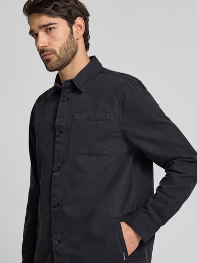 Barbour Overhemdjack met knoopsluiting Marineblauw - 3