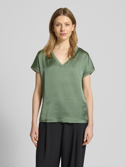 B.Young T-Shirt mit V-Ausschnitt Modell 'SELITA' Khaki 4