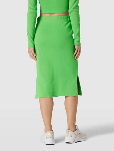 Jake*s Casual Midirok in riblook Grasgroen - 5