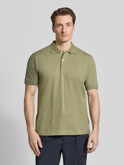 Lacoste Regular Fit Poloshirt aus reiner Baumwolle Oliv 4