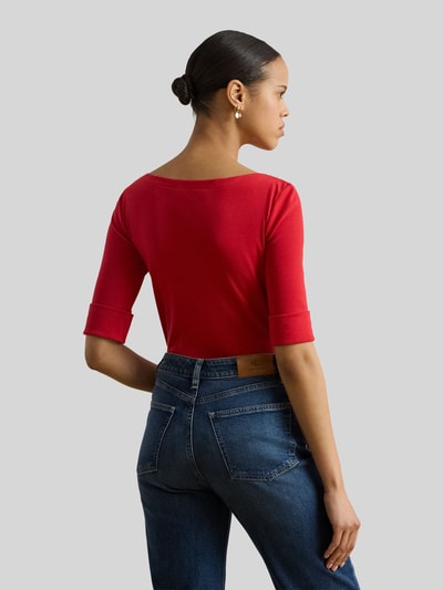 Lauren Ralph Lauren Slim Fit T-Shirt aus reiner Baumwolle Rot 5