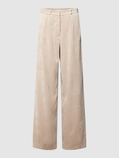 Herzensangelegenheit Corduroy broek met gestileerde achterzakken Beige - 2