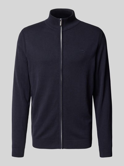 Tom Tailor Regular fit gebreid jack van puur katoen Marineblauw - 2