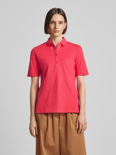 MAERZ Muenchen Poloshirt mit Knopfleiste Pink 4