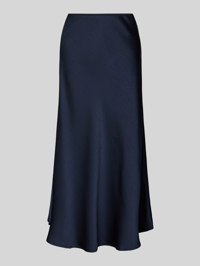 Neo Noir Midirok met plooien, model 'Bovary' Marineblauw - 2