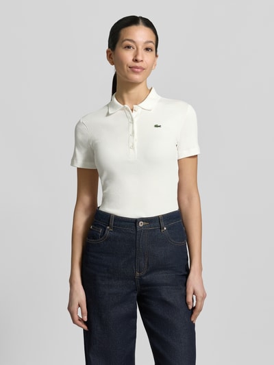 Lacoste Sport Slim fit poloshirt van puur katoen Offwhite - 4