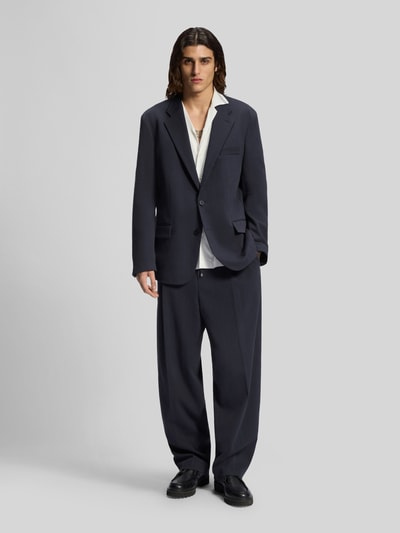 HUGO Slim Fit Sakko aus Baumwoll-Mix Marine 1