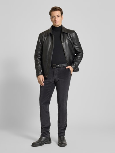 Brax Slim Fit Cordhose mit Gesäßtaschen Modell 'Fabio' Mittelgrau 1