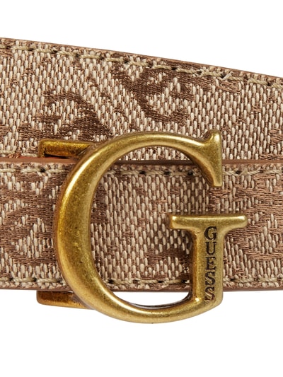 Guess Gürtel mit Logo-Muster Cognac 2