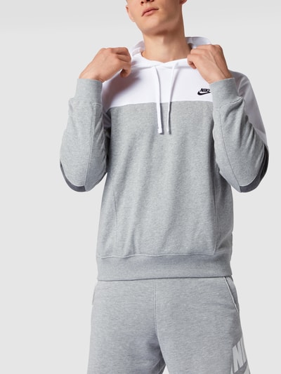 Nike Hoodie in colour-blocking-design Wit - 4