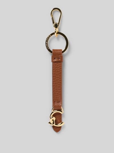 Coccinelle Anhänger mit Logo-Applikation Modell 'Easy' Cognac 1