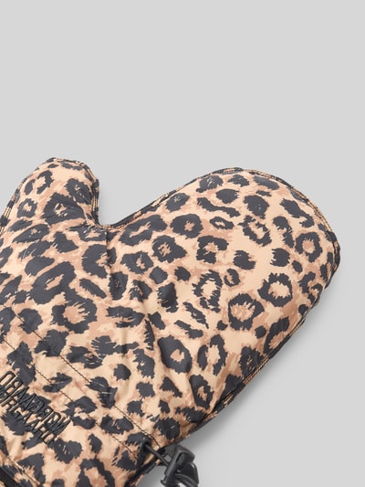 MADS NØRGAARD Wanten met logostitching Beige - 3