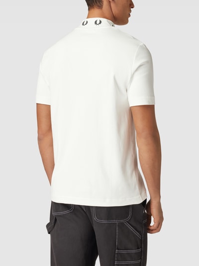Fred Perry T-Shirt mit Stehkragen Modell 'Laurel' Weiß 5