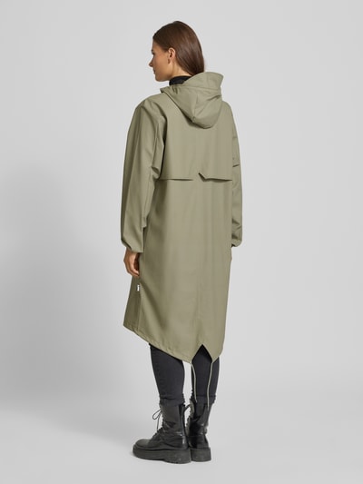 RAINS Parka mit Pattentaschen Modell 'Fishtail' Schilf 5