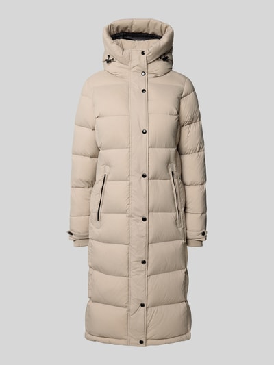 ROCK'N BLUE Płaszcz pikowany z kapturem model ‘Falcon’ Złamany biały 2