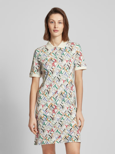 Tommy Hilfiger Polo-jurk met all-over logoprint Wit - 4
