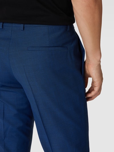 HUGO Pantalon met Franse steekzakken, model 'Hesten' Koningsblauw - 3