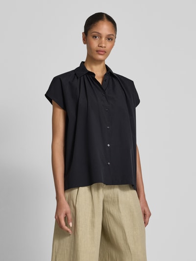 Weekend Max Mara Regular fit blouse met kapmouwen, model 'VALLO' Zwart - 4