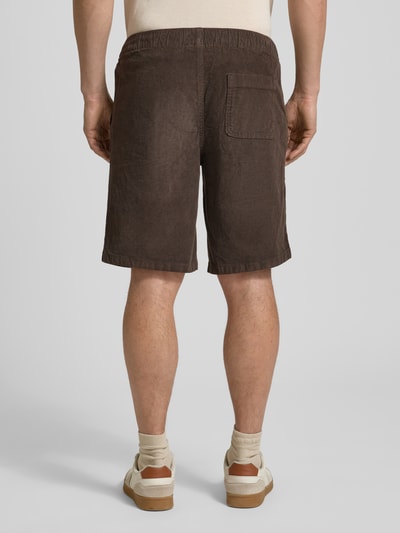 Redefined Rebel Regular Fit Shorts mit Tunnelzug Modell 'Joey' Mittelbraun 5