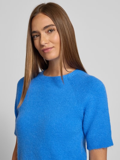 Rich & Royal Gebreide pullover met ribboorden Oceaanblauw - 3