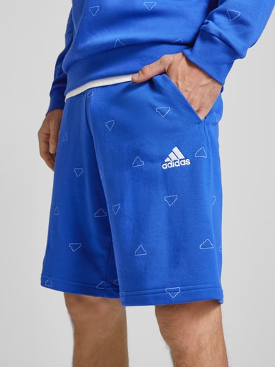 ADIDAS SPORTSWEAR Szorty z dzianiny dresowej z wyhaftowanym logo Królewski niebieski 3