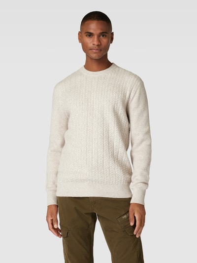 Esprit Collection Gebreide pullover met ribboorden Offwhite - 4