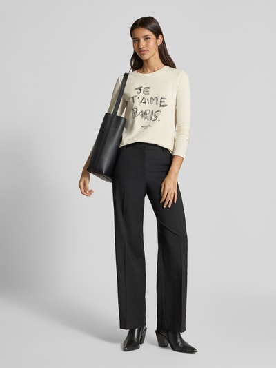 Weekend Max Mara Regular fit shirt met lange mouwen van katoenmix, model 'RENOIR' Ecru - 1