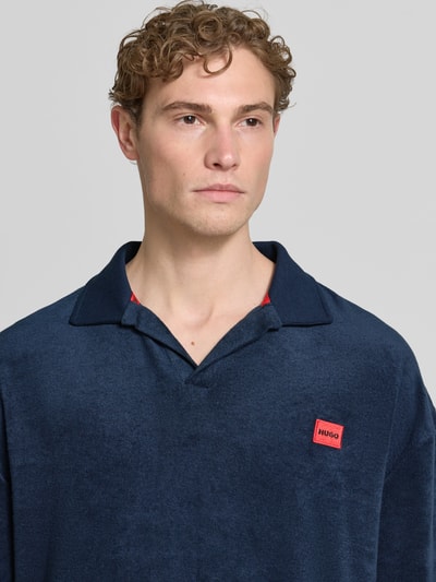 HUGO Regular Fit Poloshirt aus Baumwoll-Mix Modell 'TERRANCE' Marine 3