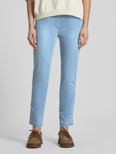 Raphaela By Brax Slim Fit Jeans aus Baumwoll-Mix Modell 'PAMINA 6/8 DEKO' Blau 4