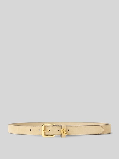 Lauren Ralph Lauren Gürtel aus echtem Leder mit Logo-Detail Taupe 1