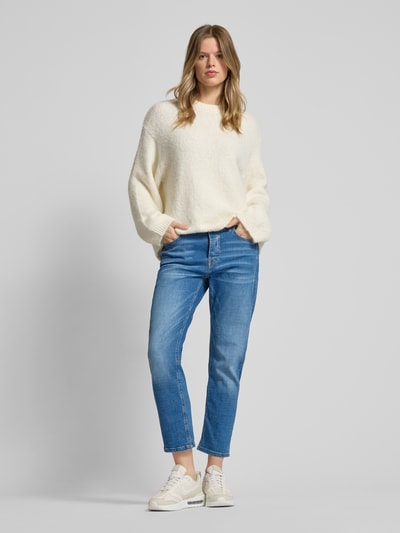 Goldgarn Relaxed fit jeans in verkort model, model 'C4' Blauw - 1