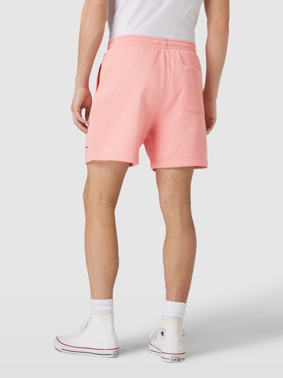 Tommy Jeans Regular fit sweatshorts met logostitching, model 'BEACH' Rosé - 5