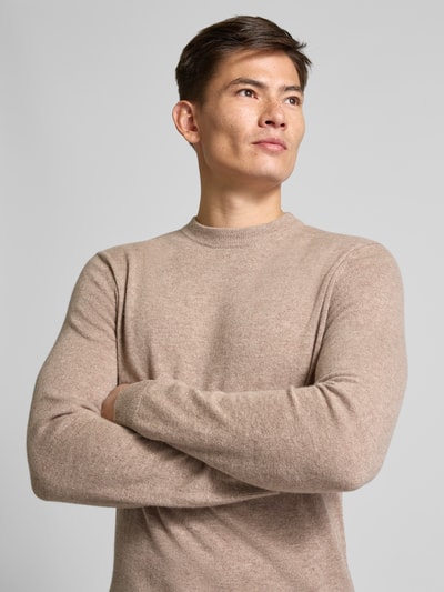 Colours & Sons Strickpullover mit Label-Details Beige 3