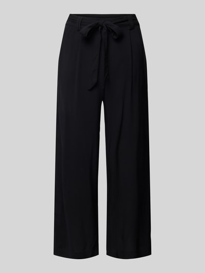 Only Spodnie materiałowe z szeroką, skróconą nogawką model ‘NOVA LIFE’ Czarny 2