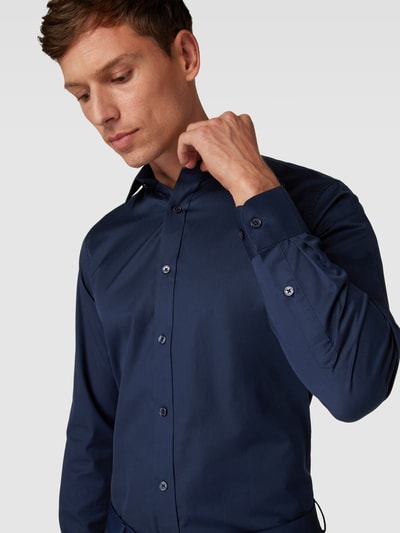 Matinique Zakelijk overhemd met kentkraag, model 'trostol' Blauw - 3