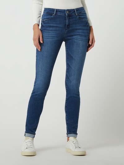 Brax Skinny Fit Jeans mit Stretch-Anteil Modell 'Ana' Jeansblau Melange 4