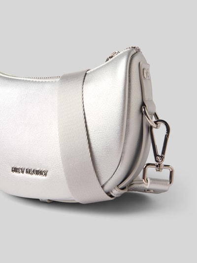 Hey Marly Handtasche mit Label-Applikation Modell 'Sporty Sister' Silber 3