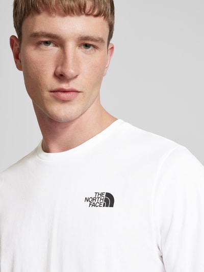 The North Face T-Shirt mit Label-Print Weiss 3