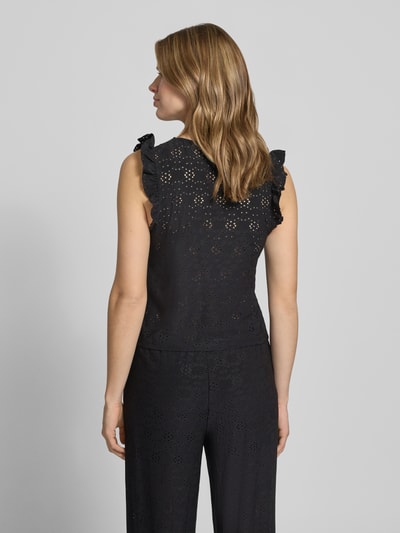 ONLY Slim Fit Top mit Allover-Muster Modell 'MILLA' Black 5