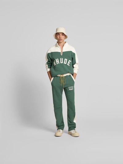 RHUDE Sweatpants aus reiner Viskose Black 1