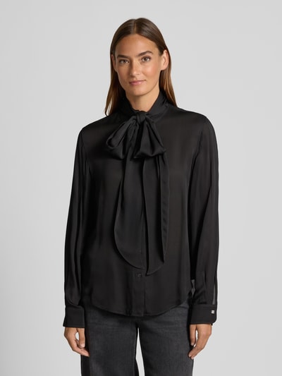 HUGO Loose Fit Langarmbluse aus reiner Viskose Modell 'EKARMA' Black 4