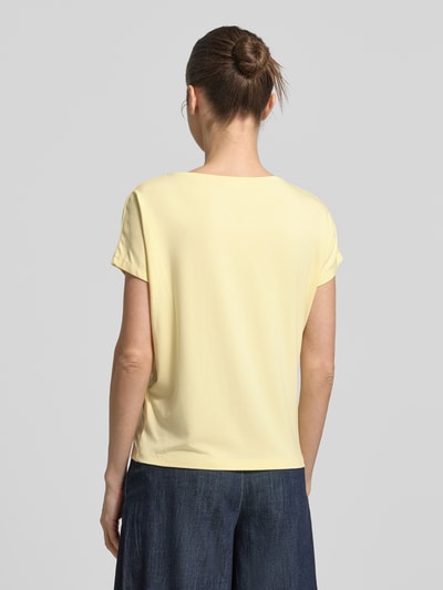 s.Oliver RED LABEL relaxed fit T-shirt van viscosemix Lichtgeel - 5
